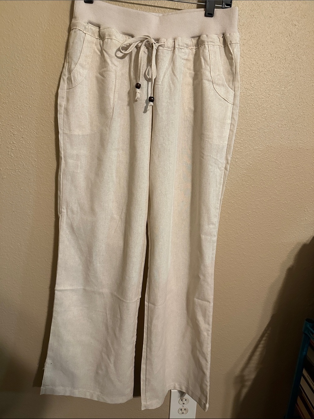 Women’s Drawstring Linen Rayon Blend Pants